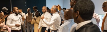 Brother choir singing