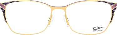 cazal damen gestell brille gold lila violett
