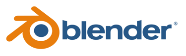 Blender logo, 3D animation and design software run by the Blender Project