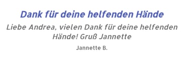 Bewertung von Jannette