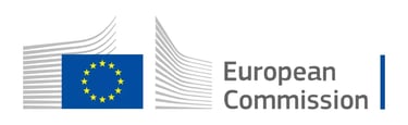 a european union flag with the european union flag - european comission logo