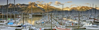 Seward Alaska harborfront