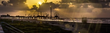 Galveston texas coastline