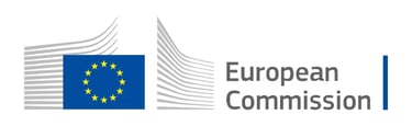 a european union flag with the european union flag - european comission logo