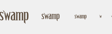 logotipo del trio de folk acustico sevillano llamado swamp