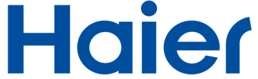Official blue Haier logo for home appliances and consumer electronics.