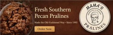 Mama's Pralines advertisement