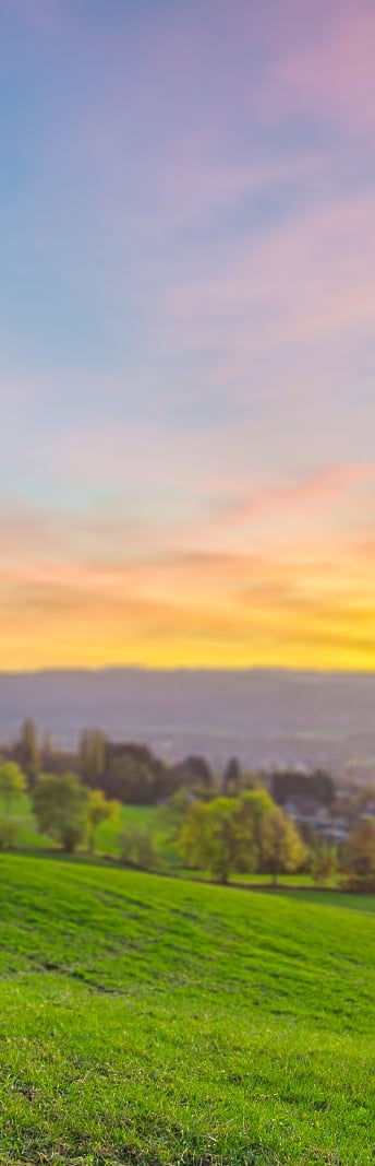 Coucher de soleil sur la commune de Beaumont