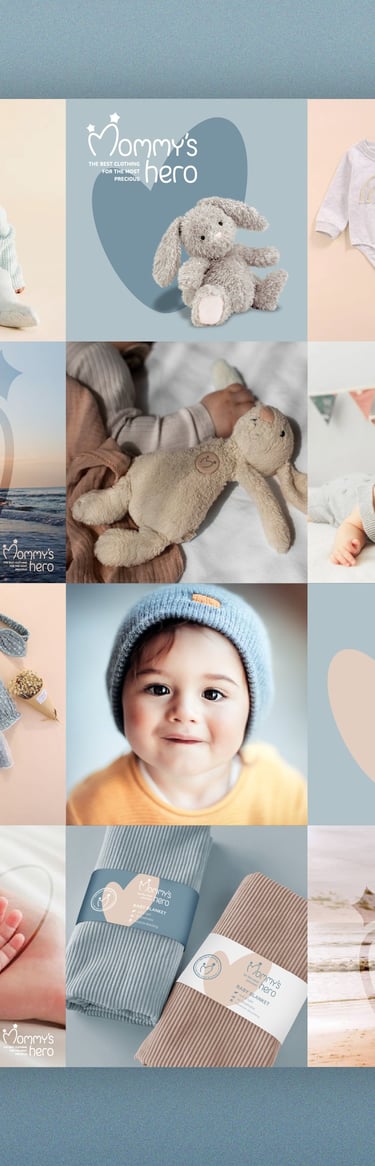 Cute Baby store brand identity Instagram images