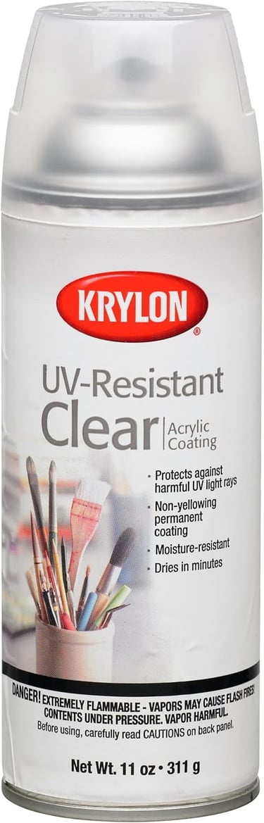 clear spray on UV coating