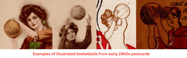 Early 1900s Womensbasketball postcards rare