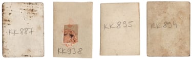Rare Early 1950s Crvena Zvezda Kosarka Basketball Cards (back)