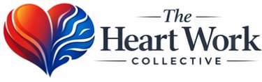 Heart Work logo of stylized heart &amp;amp; brain intertwined