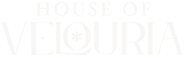 House of Velouria logo — intentional living editorial and lifestyle brand