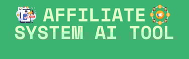 Image with Affiliate system AI tool with icons on it