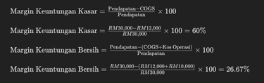 metrik mengukur prestasi perniagaan