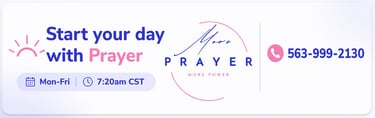 More Prayer, More Power Advertisement