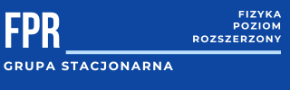 ikona w kolorze jasno niebieskim przedstawiająca lekcję z fizyki na poziomie rozszerzonym