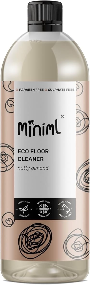 a bottle of eco - friendly cleaner with a bottle of cleaner