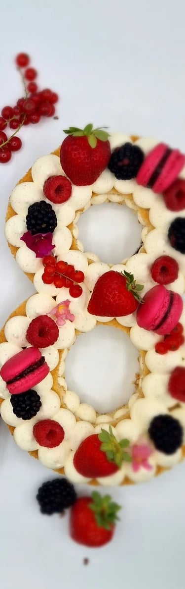 Number cake MZ Pâtisserie