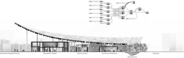 A section drawing with a grasshopper script