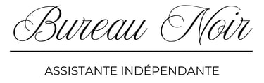 Logo -- Bureau Noir - Assistante indépendante