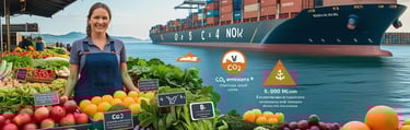 Calculateur circuit court local vs import - Comparaison empreinte carbone