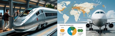 Calculateur transport avion vs train - Comparaison empreinte carbone