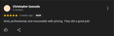 Roy Brothers of Texas Google Review