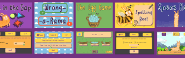 screenshots of five more of our games