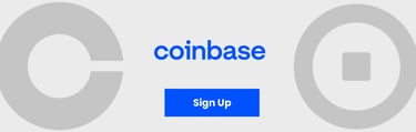 Coinbase banner Sign up