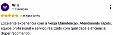 Avaliação de cliente