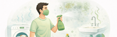 Limpiador quitando malos olores.