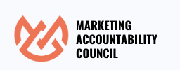 Marketing Accountability Council official logo featuring an orange geometric icon and bold black typography.