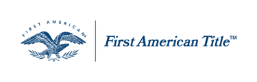 First American Title company logo with a blue eagle icon.