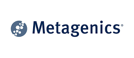 logo with gray and white circles from metagenics