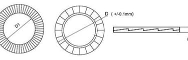DIN 25201 , Kilitli pul, kilitlemeli pul, nord-lock pul