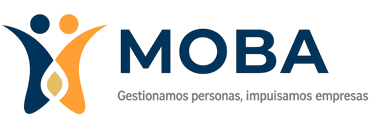 Logotipo de Líderes MOBA, empresa mexicana especializada en administración de nómina, reclutamiento de personal, asesoría jur