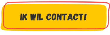 Yellow contact button with Dutch text Ik wil contact inside a red hand-drawn frame.