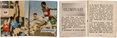 1953 Lampo Sport Magico Booklet #60 Olimpiadi featuring the Harlem Globetrotters (front, back & inte