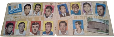 Inside of Goles Dobles Crack Album Basquetbol page rare basketball cards