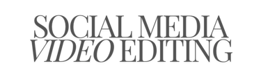 Social media video editing