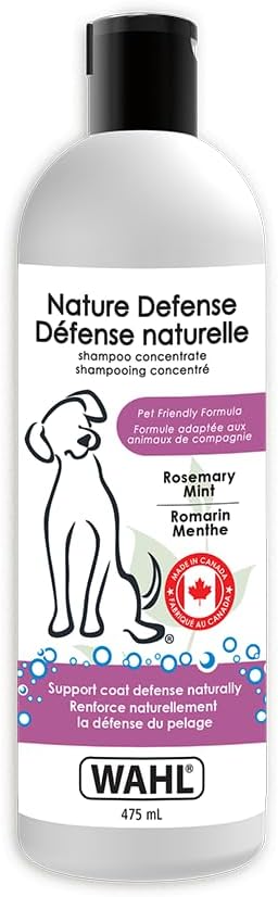 Wahl Nature Defense Dog Shampoo – Natural Flea & Tick Defense with Essential Oils, Gently Cleans
