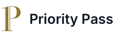 a logo for priority pass