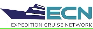 Expedition Cruise Network logo featuring a dark blue cruise ship silhouette and teal ECN text.