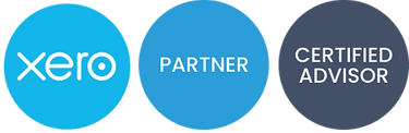 Logo for the Xero Partner and Certified Advisor status recognition