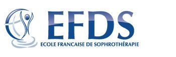 a logo for the efds école française de sophrologie