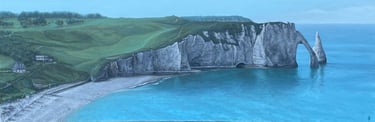 Tableau à l'huile sur châssis - La porte d'Aval