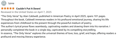 The Only Verse, Written by Alan Caldwell, Author, Writer