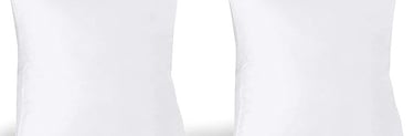 two pillows and a pillow on a white background